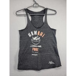 Local Motion	Grey Racer Back Tank Top "Hawaii Poke" SZ S